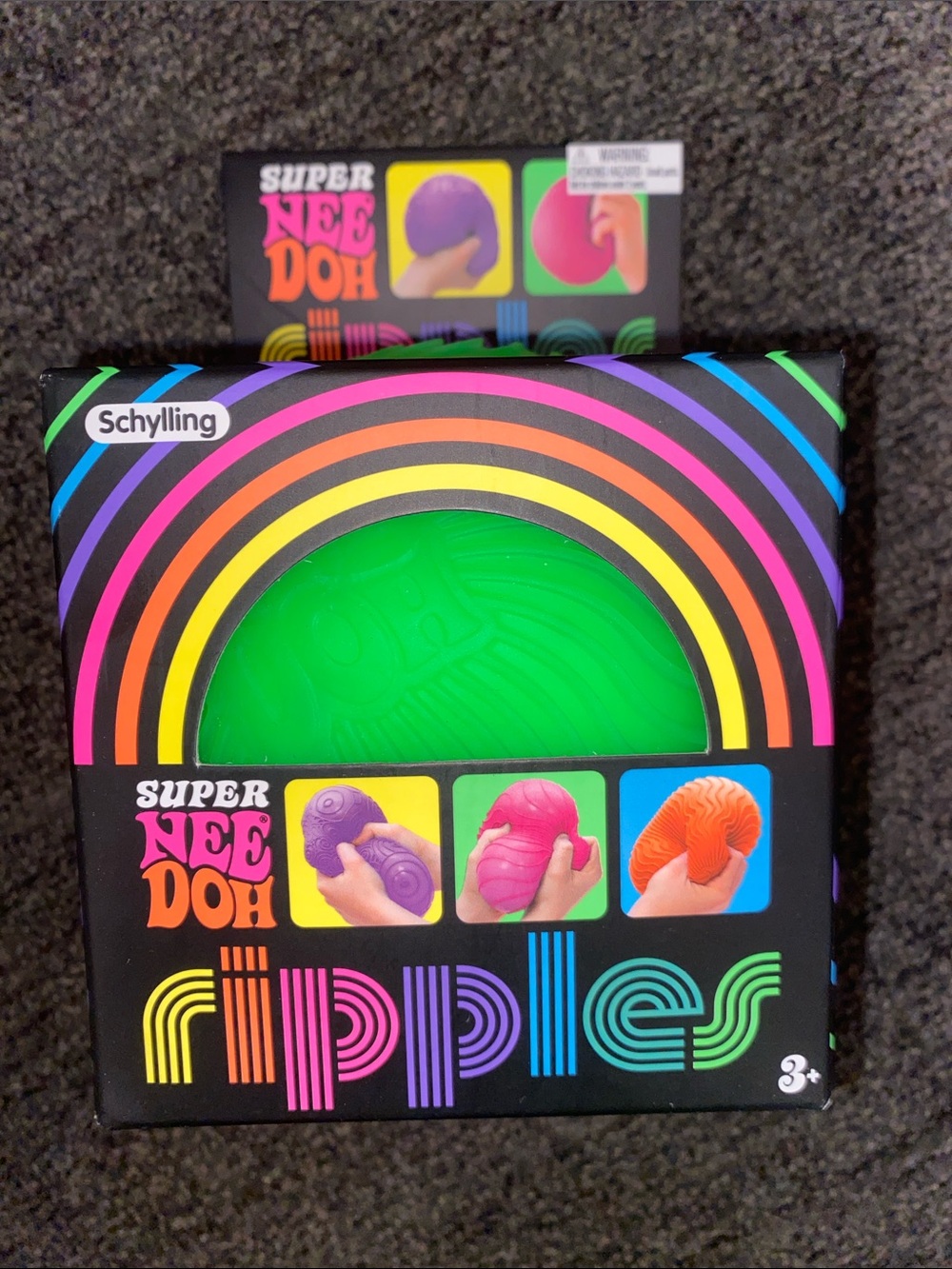 Schylling Super Nee Doh Rippies - Bright Green Sensory Squishy